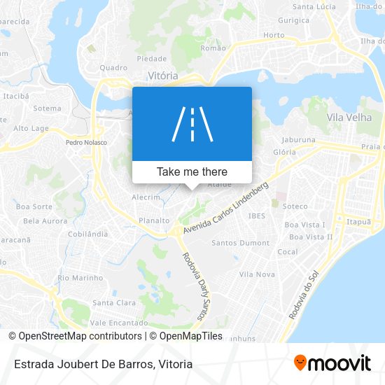 Estrada Joubert De Barros map