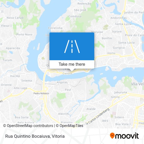 Rua Quintino Bocaiuva map