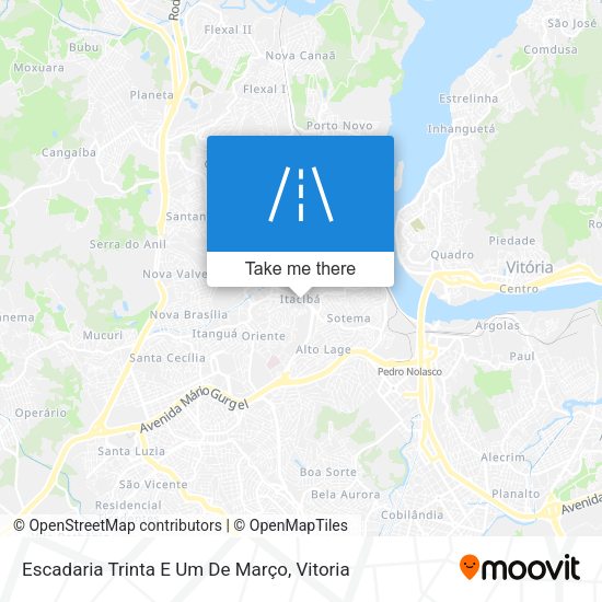Escadaria Trinta E Um De Março map