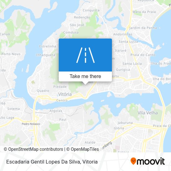 Escadaria Gentil Lopes Da Silva map