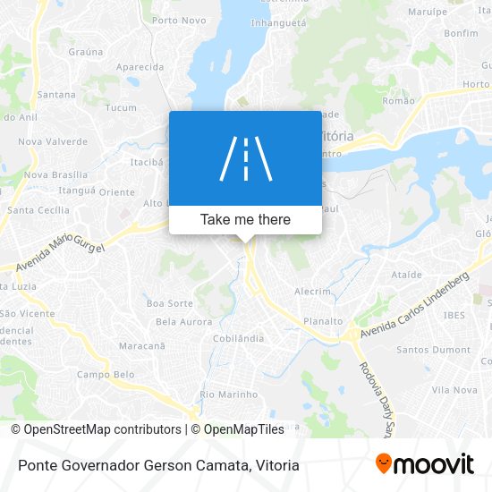 Ponte Governador Gerson Camata map