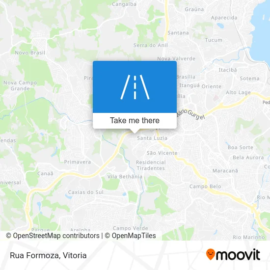 Rua Formoza map