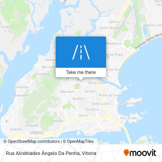 Rua Alcebiades Ângelo Da Penha map