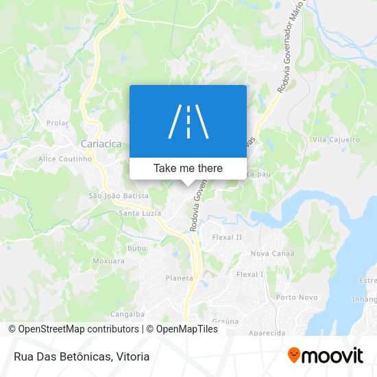 Rua Das Betônicas map