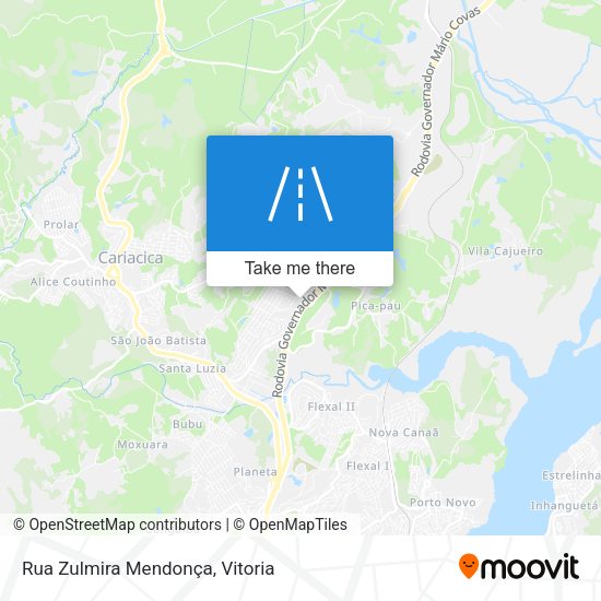 Rua Zulmira Mendonça map