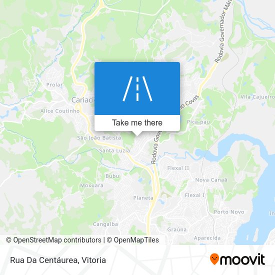 Rua Da Centáurea map