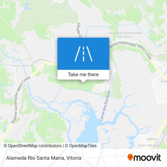 Alameda Rio Santa Maria map