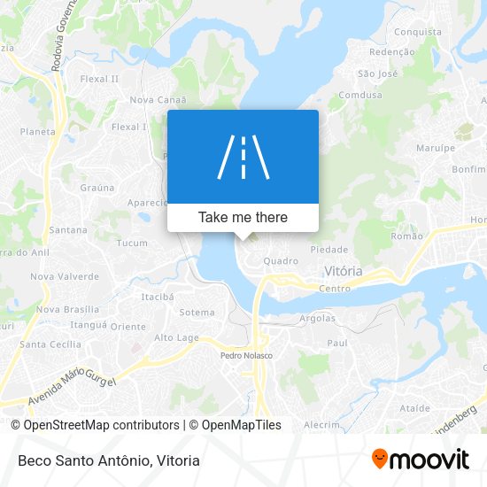 Beco Santo Antônio map