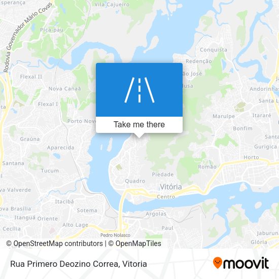 Rua Primero Deozino Correa map
