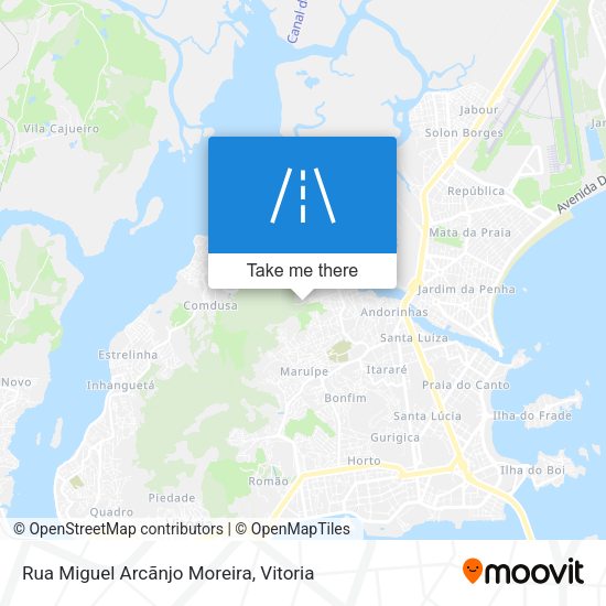 Rua Miguel Arcãnjo Moreira map