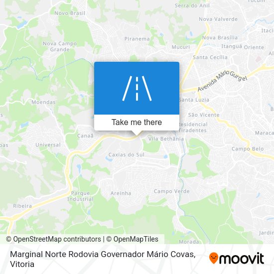 Marginal Norte Rodovia Governador Mário Covas map