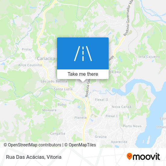 Rua Das Acácias map