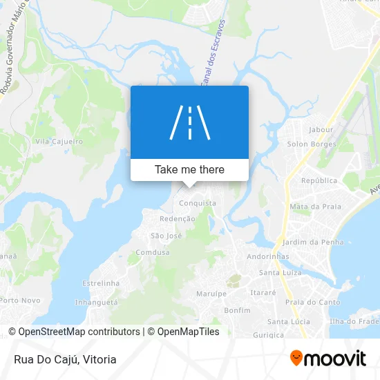 Rua Do Cajú map
