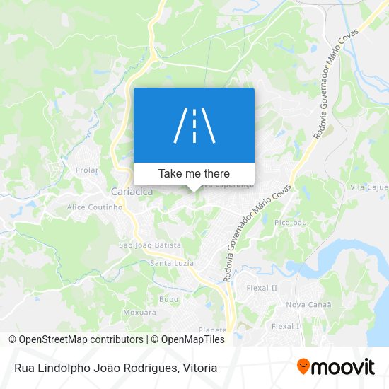 Rua Lindolpho João Rodrigues map