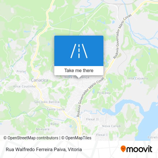 Rua Walfredo Ferreira Paiva map