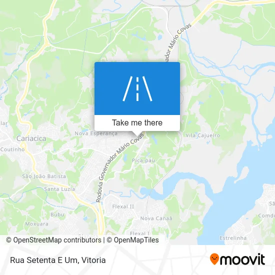 Rua Setenta E Um map