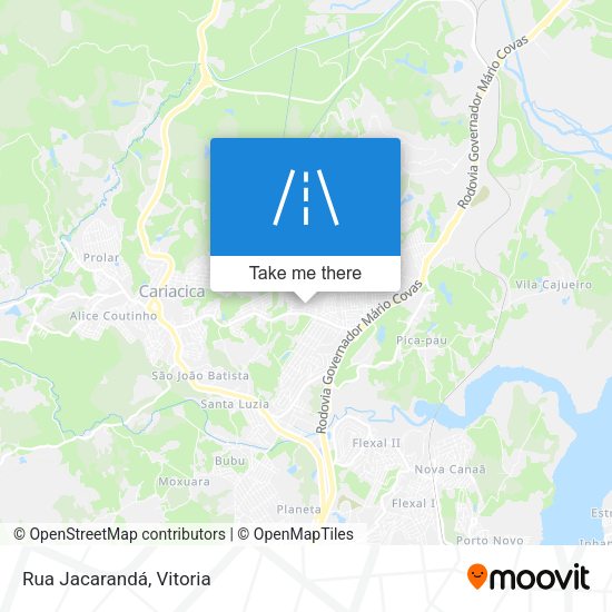 Rua Jacarandá map