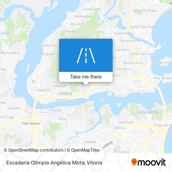 Escadaria Olímpia Angélica Mota map