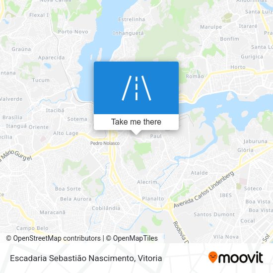 Escadaria Sebastião Nascimento map