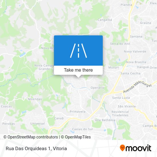 Rua Das Orquídeas 1 map