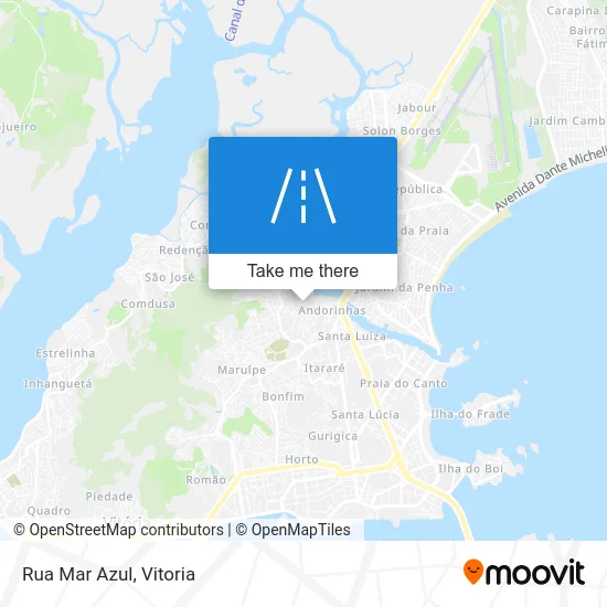 Rua Mar Azul map