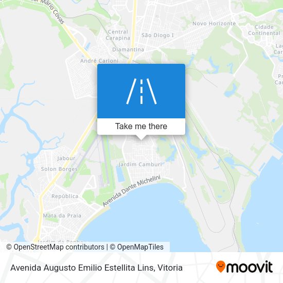 Avenida Augusto Emilio Estellita Lins map