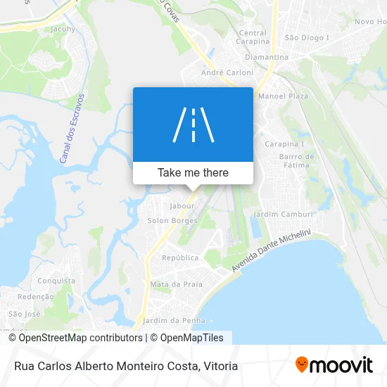 Rua Carlos Alberto Monteiro Costa map