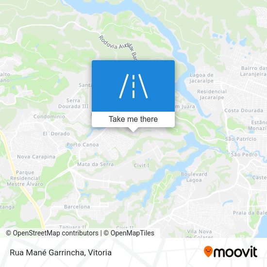 Rua Mané Garrincha map
