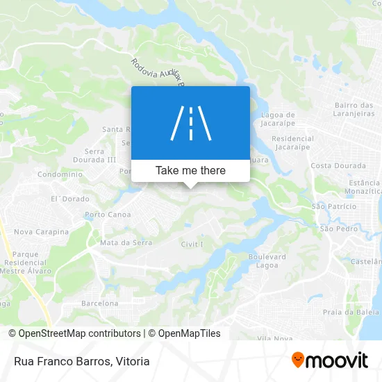 Rua Franco Barros map