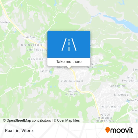 Rua Iriri map
