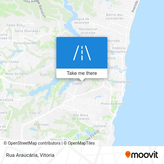 Rua Araucária map