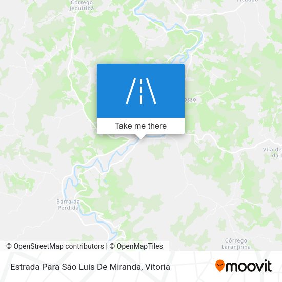 Estrada Para São Luis De Miranda map