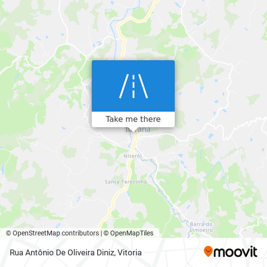 Rua Antônio De Oliveira Diniz map