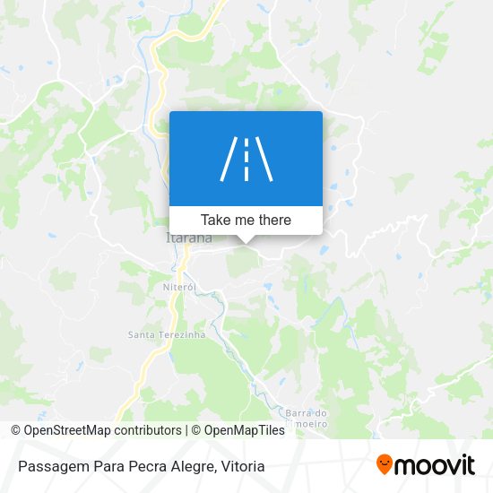 Passagem Para Pecra Alegre map