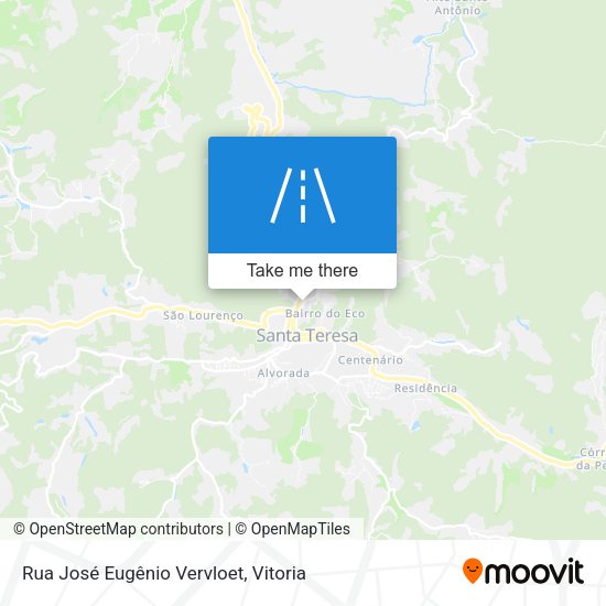 Rua José Eugênio Vervloet map