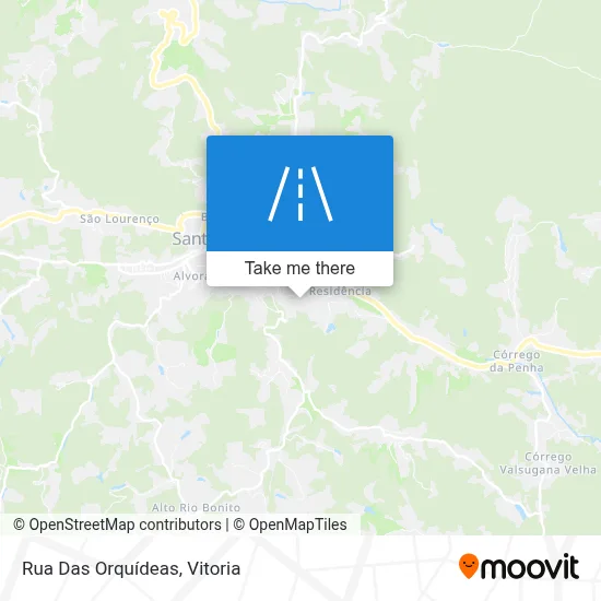 Rua Das Orquídeas map