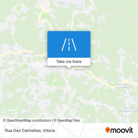 Rua Das Carmélias map