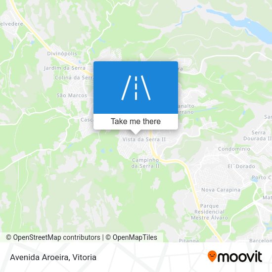 Avenida Aroeira map