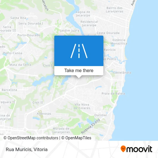 Rua Muricis map