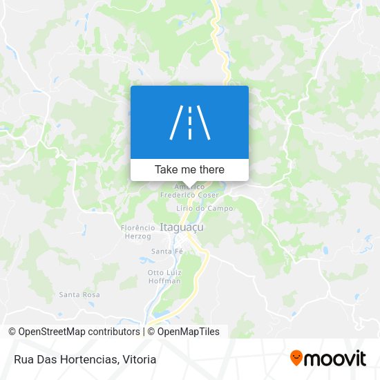 Rua Das Hortencias map
