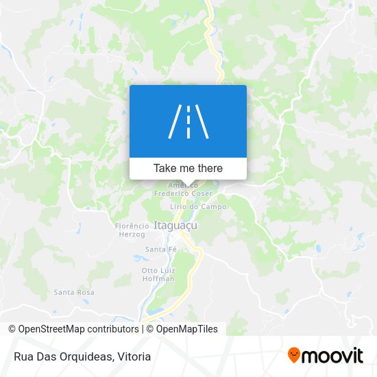 Rua Das Orquideas map