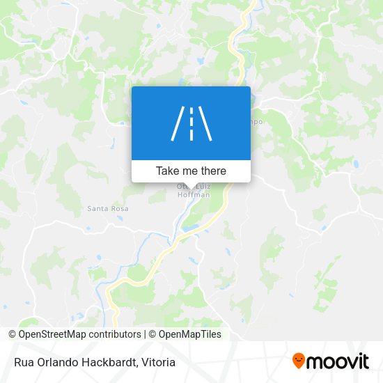 Rua Orlando Hackbardt map