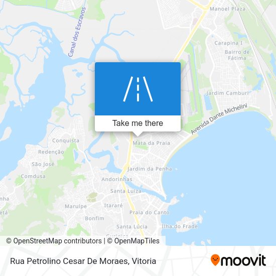 Rua Petrolino Cesar De Moraes map