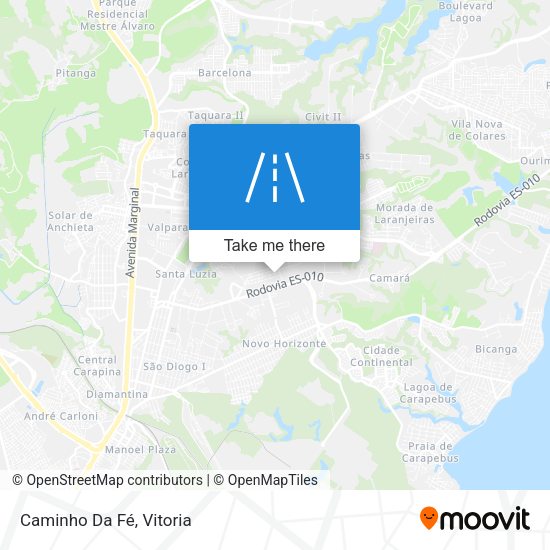 Caminho Da Fé map