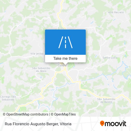Rua Florencio Augusto Berger map