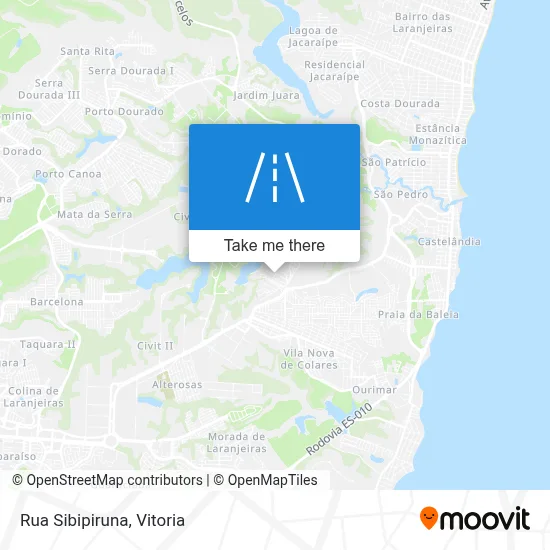 Rua Sibipiruna map