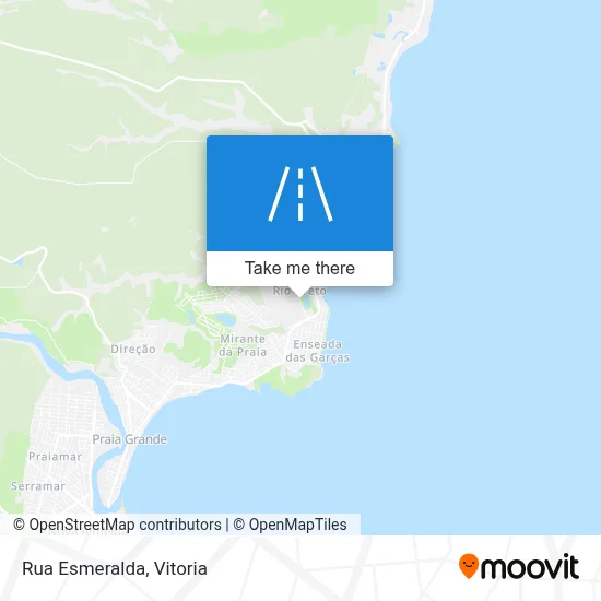 Rua Esmeralda map