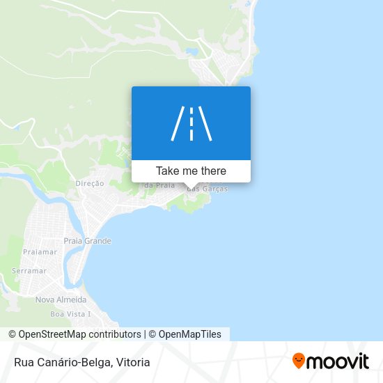 Rua Canário-Belga map