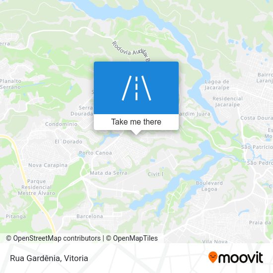 Rua Gardênia map