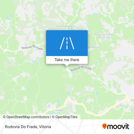 Rodovia Do Frade map
